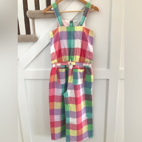 GAP Cropped Linen blend Jumpsuit Girl Size XXL 14-16 - Picture 3 of 5